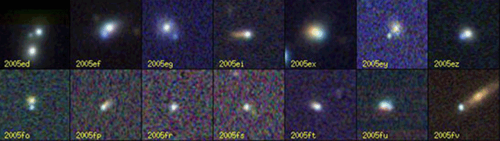 A gallery of supernova images from SDSS